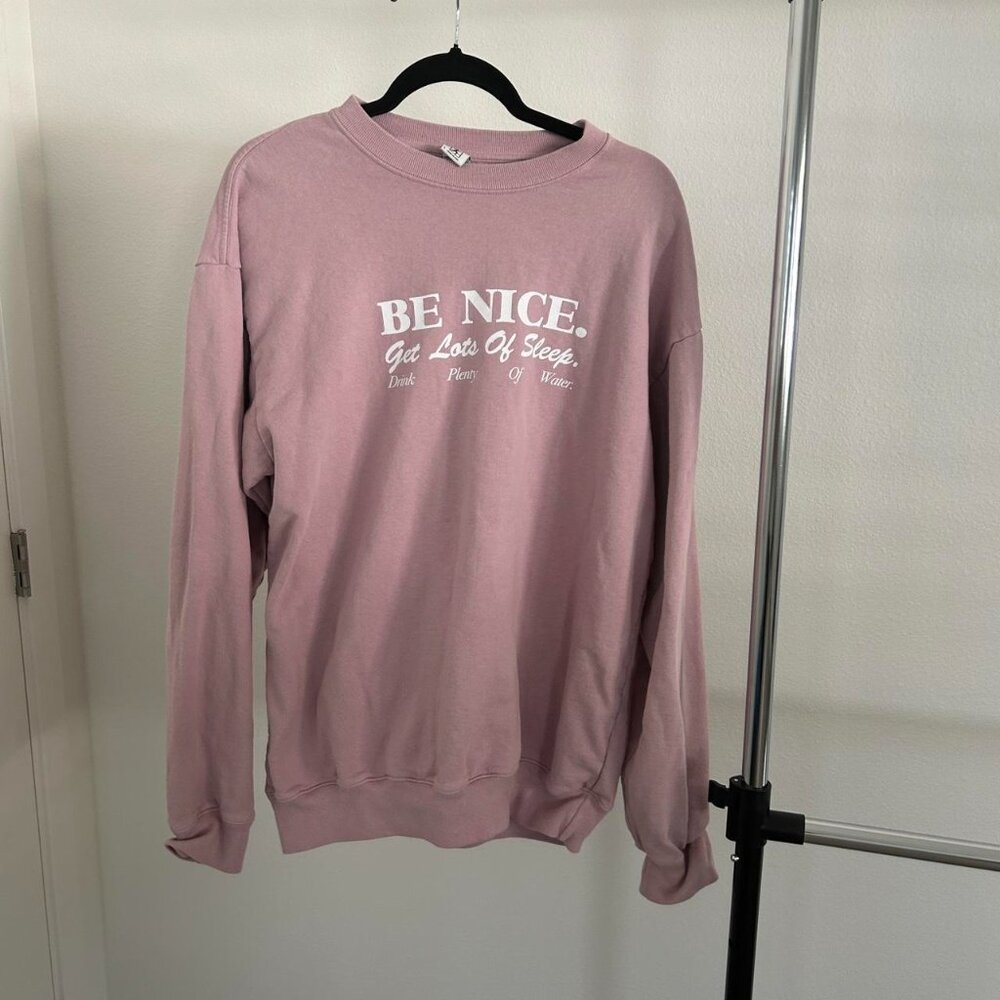 Sporty & Rich pink crewneck sweatshirt